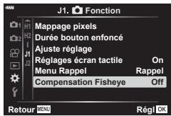 OLYMPUS OM-D E-M1X - MENU  #  [Compensation Fisheye] - 1