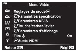 OLYMPUS OM-D E-M1X - Utilisation du Menu Video - 1