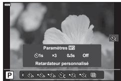 OLYMPUS OM-D E-M1X - Réalisation d'une prise de vue séquentielle/avec retardateur - 1