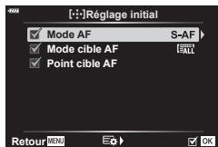 OLYMPUS OM-D E-M1X - MENU  冠  面  [[· :] Réglage initial] - 2