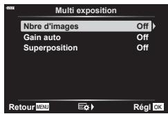 OLYMPUS OM-D E-M1X - Enregistrement de plusieurs expositions dans une image seule (Multi exposition) - 1