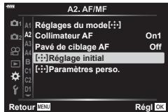 OLYMPUS OM-D E-M1X - MENU  冠  面  [[· :] Réglage initial] - 1