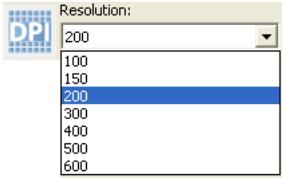 DPI Resolution: 200 100 150 200 300 400 500 600