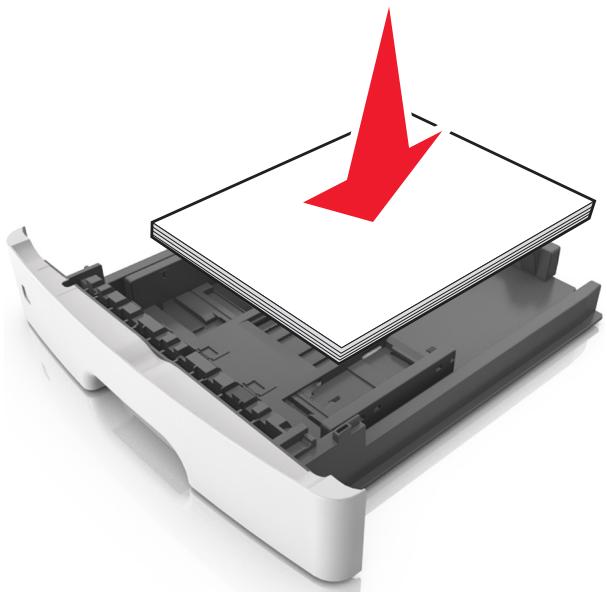 LEXMARK X746DE - X748DE - Chargez le papier correctement - 2