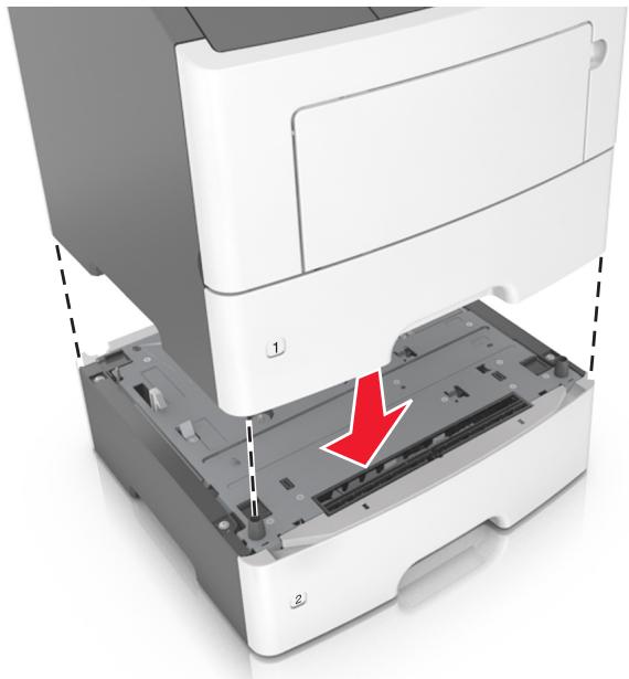 LEXMARK X746DE - X748DE - Installation des tiroirs optionnels - 4