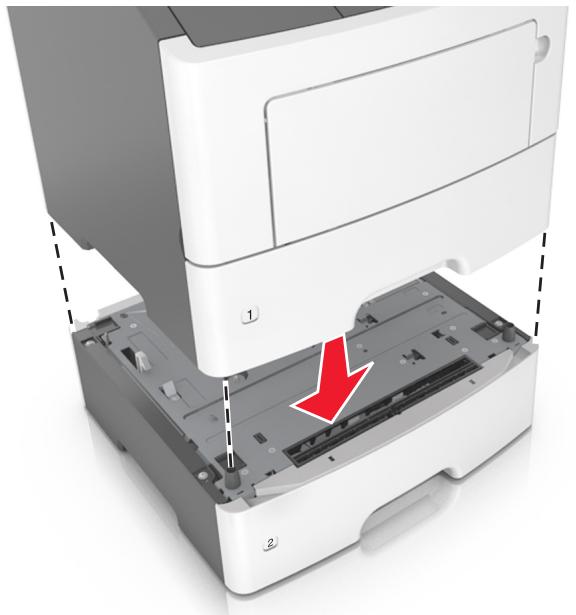 LEXMARK C2425DW - Installation des tiroirs optionnels - 4