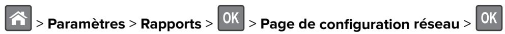 LEXMARK MS417DN - Impression d'une page de configuration réseau - 1