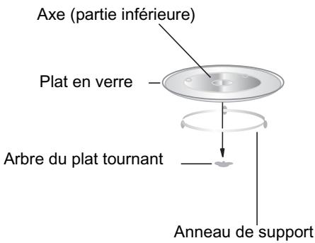 CANDY CMXW 22 DW - Installation du plat tournant - 1