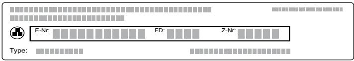 BOSCH BEL554MB0 - Numéro E et numéro FD - 1