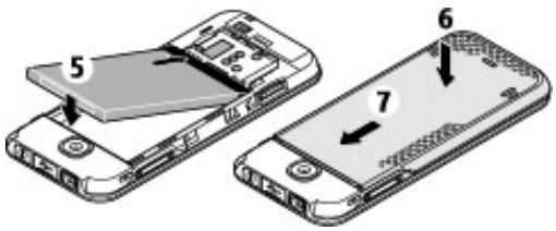 MICROSOFT 2310 - Installer la carte SIM et la batterie - 4