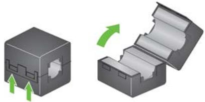 KODAK ALARIS I1190 - Installation du tore de ferrite (pour Ethernet uniquement) - 1