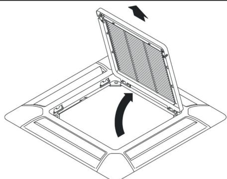 ATLANTIC AOYG 12 LLCC.UE UNITE EXTERIEURE MURALE INVERTER 3400 W - Retirez la grille de reprise - 2