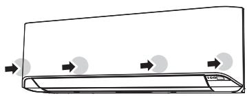 ATLANTIC AOYG 12 LLCC.UE UNITE EXTERIEURE MURALE INVERTER 3400 W - Remontage : - 2