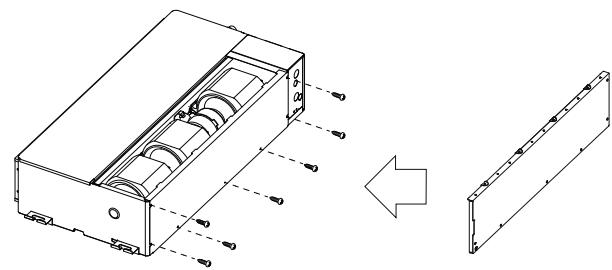 ATLANTIC AOYG 12 LLCC.UE UNITE EXTERIEURE MURALE INVERTER 3400 W - Replacez le couvercle comme suit : - 2