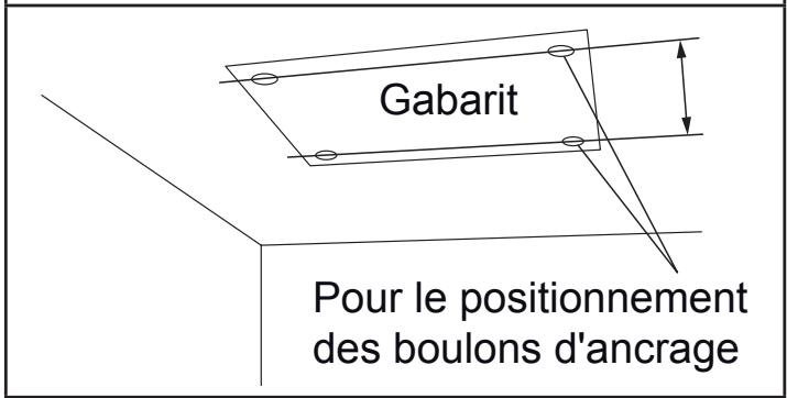 ATLANTIC UTG-UFYD-W FACADE CASSETTE 600 X 600 - Positionnement des trous et installation des boulons d'ancrage - 1