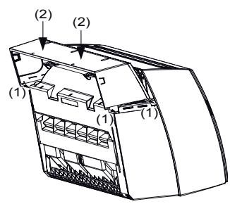 ATLANTIC AOYG 12 LTC.UE UNITE EXTERIEURE MURALE INVERTER 3500 W - Installation du couvercle inférieur - 1