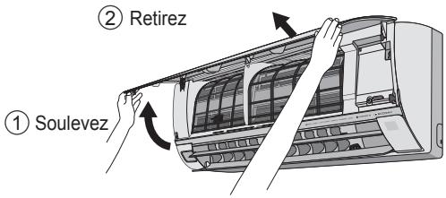 ① Insérez des deux côtés