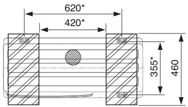 PANASONIC WH-MHF09G3E8 - Fastening the outdoor unit - 1