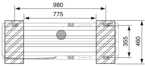 PANASONIC WH-MHF09G3E8 - Fastening of the monobloc unit - 1
