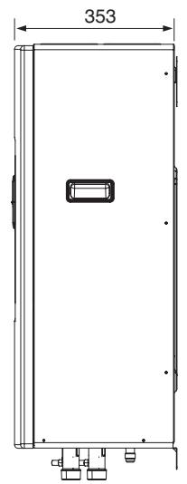 PANASONIC WH-MHF09G3E8 - Dimensional drawing for hydromodule - 2
