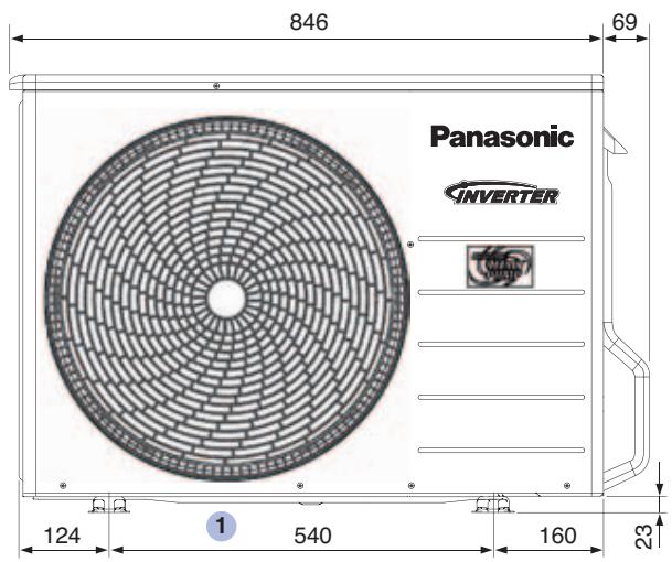 PANASONIC WH-MHF12G9E8 - Outdoor unit - 1