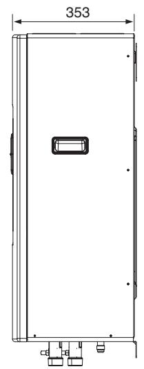 PANASONIC WH-MHF12G9E8 - Dimensional drawing for hydromodule - 2