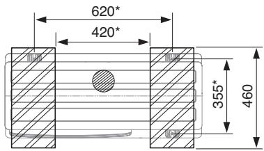 PANASONIC WH-MHF12G9E8 - Fastening the outdoor unit - 1