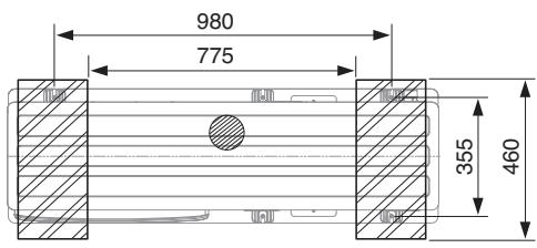 PANASONIC WH-MHF12G9E8 - Fastening of the monobloc unit - 1