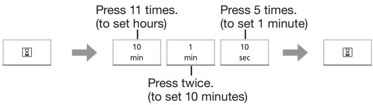 PANASONIC NN-ST45K - Setting the clock - 1