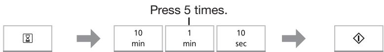 PANASONIC NN-K37H - Standing time - 2