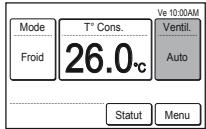 ATLANTIC ABYG 36 LRTE.UI UNITE INTERIEURE 9400 W POUR ABYG 36 LRT - Définir la vitesse du ventilateur - 1