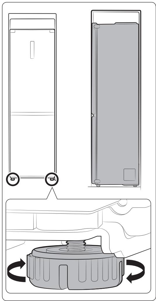 SAMSUNG RR39M7130WW - Installation du dispositif de fixation dans la cuisine (modèles RB33/36\*) - 3
