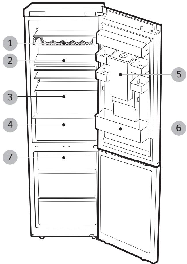 SAMSUNG RR39M7130WW - Pièces et caractéristiques - 1
