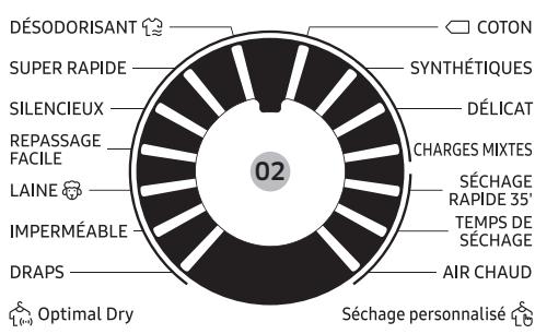SAMSUNG WD81K5A00OW - Panneau de commande - 1