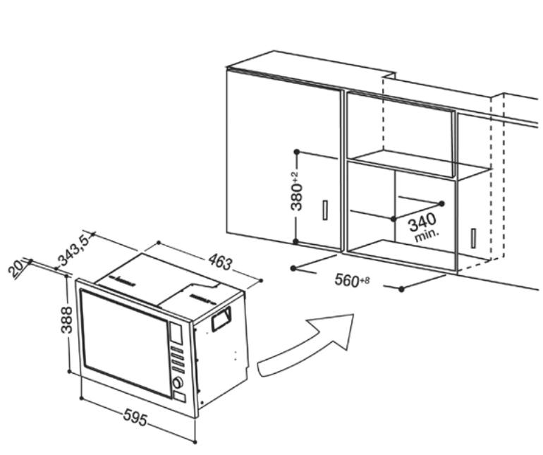 HOTPOINT MWH2322B - Built-in furniture - 1