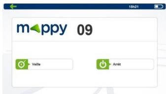 MAPPY EUROPE - Eteindre votre appareil - 1