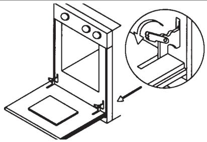 FAGOR 6H757CX - DO NOT LEAN UNNECESSARILY ON THE DOOR WHEN CLEANING THE OVEN INTERIOR AS THE DOOR HINGES AND SUPPORTS MAY BECOME DAMAGED. - 1