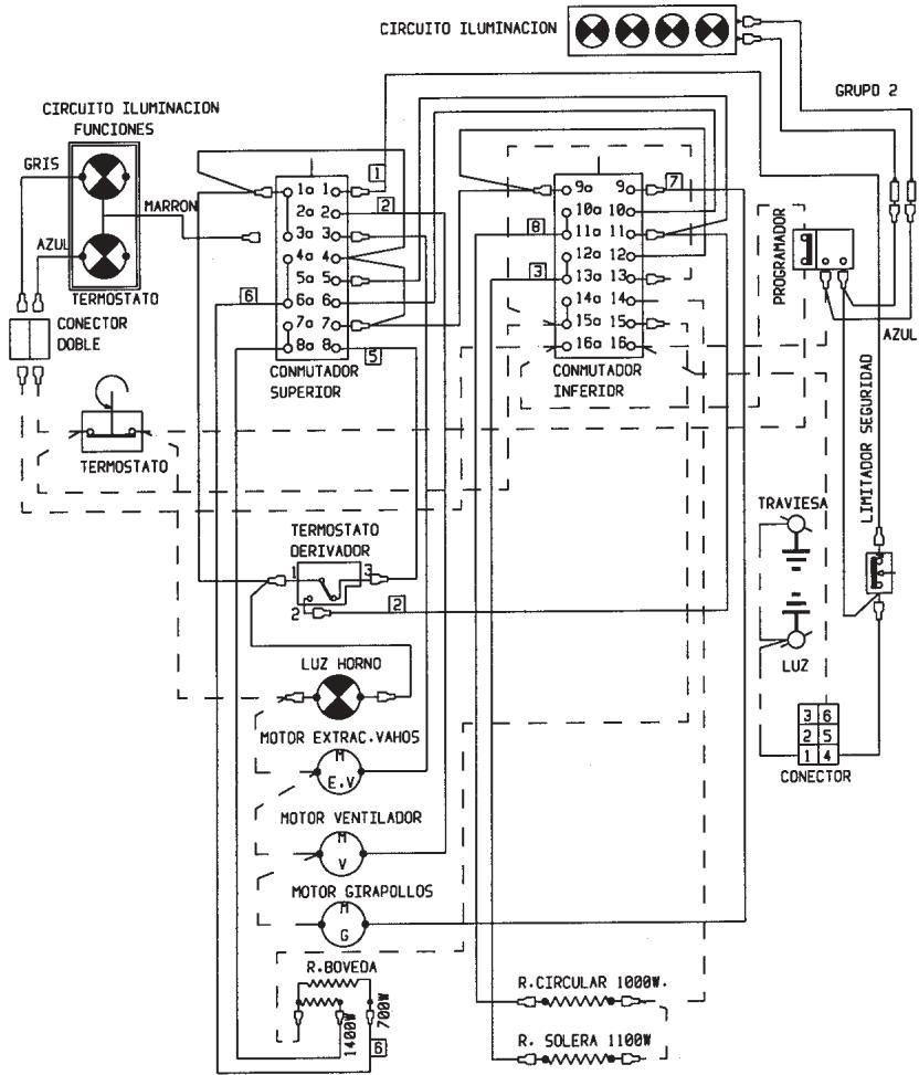 FAGOR 6H757CX - ESQUEMA ELECTRICO - 1