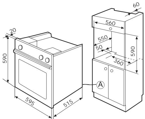FAGOR 6H757CX - FORNO COM COMANDOS FIXOS, PARA PLACA DE COCCAO - 1