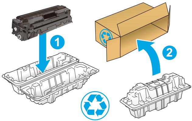 HP COLOR JET PRO MFP M479FDW - Retrait et remplacement des cartouches de toner - 11