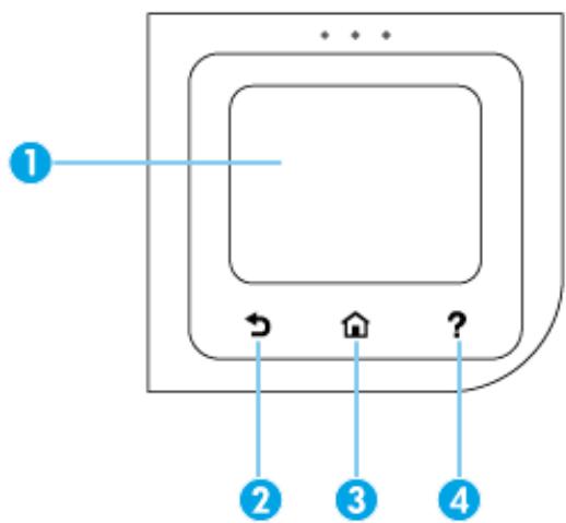 HP DESK 3730 Â - Overview of buttons - 1