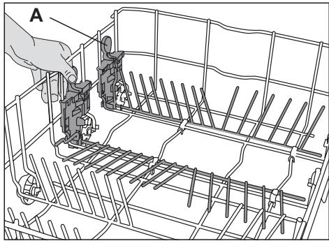 BEKO DIN46423DOS - Tiges du panier inférieur rétractables (2 pièces) (varie selon le modèle) - 1