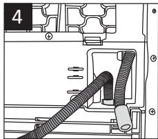 BEKO BDS8534W - Raccord du tuyau de vidange de I'eau - 4