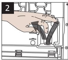 BEKO BDS8534W - Raccord du tuyau de vidange de I'eau - 2