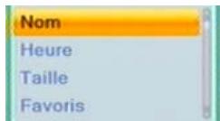 Nom Heure Taille Favoris