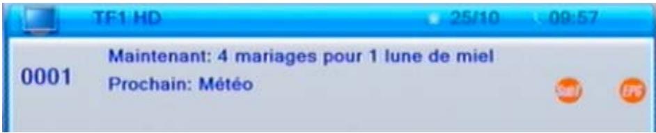 TF1 HD 25/10 09:57 Maintenant: 4 mariages pour 1 lune de miel 0001 Prochain: Météo