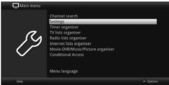 TECHNISAT TECHNICORDER ISIO SC  -  TECHNICORDER ISIO STC - Calling up the main menu and navigating through the menus / functions - 2