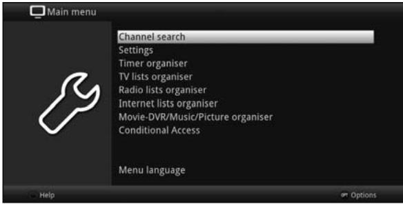 TECHNISAT TECHNICORDER ISIO SC  -  TECHNICORDER ISIO STC - Calling up the main menu and navigating through the menus / functions - 1