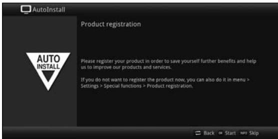 TECHNISAT TECHNICORDER ISIO SC  -  TECHNICORDER ISIO STC - Product registration - 1