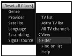 TECHNISAT TECHNICORDER ISIO SC  -  TECHNICORDER ISIO STC - Options selection - 3